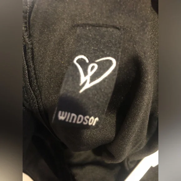 Windsor Black Velvet Maxi Sleeveless Dress with Sheer Side V neck cut outs Prom - Picture 10 of 11